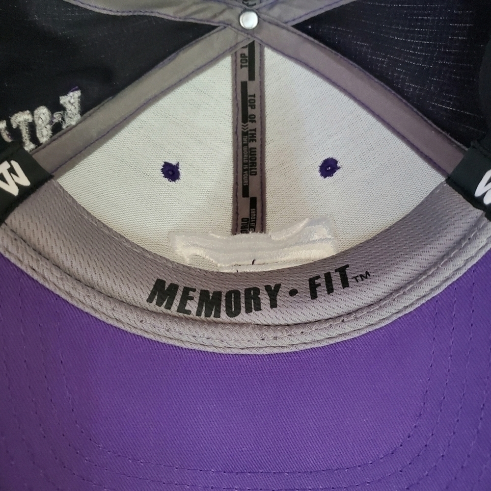 KANSAS State K-State Purple Baseball Hat Cap Top Of The World - Picture 10 of 12